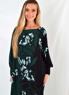 Vestido Midi Ch� Lez a Lez Ombro a Ombro  - Foto 2