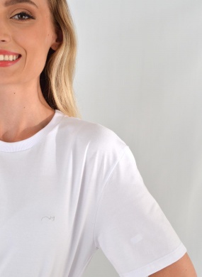 T-shirt Cotton Branca Gatos e Atos  - Foto 3