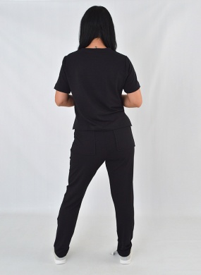 Conjunto Moletinho Com Cal�a Haya Preto - Foto 4
