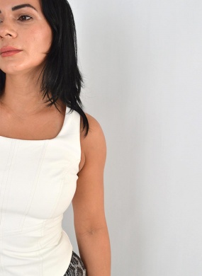 Blusa Corset Em Pu Alice - Foto 2