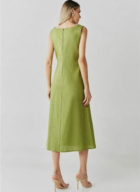Vestido Midi Verde Innocence  - Foto 3
