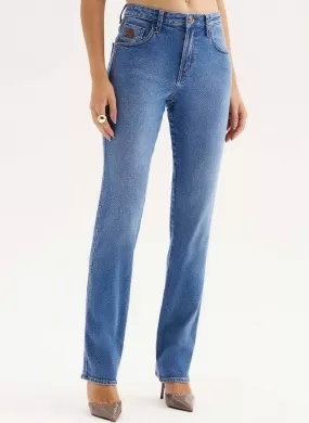 Calça Jeans Reta Rubi Straight Flor de Lis - Foto 1