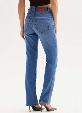 Cal�a Jeans Reta Rubi Straight Flor de Lis - Foto 2