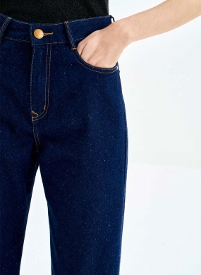 Cal�a Jeans Reta Cintura Alta Sustent�vel Lez a Lez - Foto 2