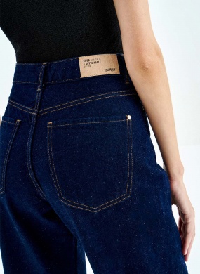 Cal�a Jeans Reta Cintura Alta Sustent�vel Lez a Lez - Foto 3