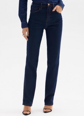 Cal�a Jeans Tradicional Turmalina Straight Flor de Lis - Foto 1