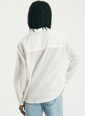 Camisa Branca Voil Cant�o - Foto 2