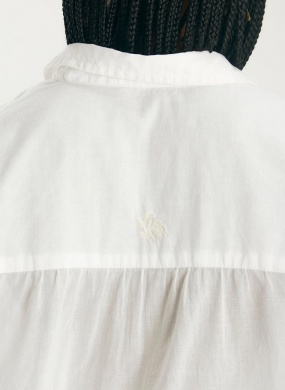 Camisa Branca Voil Cant�o - Foto 3