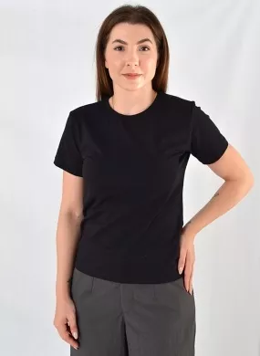 T-shirt Básica Flor de Lis Preta - Foto 1