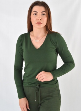 Blusa B�sica Viscolycra Musgo Declari - Foto 1