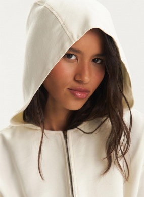 Parka Viscose Sarjada Off White Cant�o - Foto 5