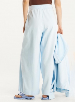 Cal�a Moletinho Recortes Baby Blue Cant�o - Foto 2