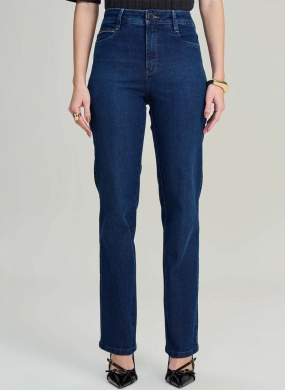 Cal�a Reta Em Jeans Estonagem Escura Scalon - Foto 1