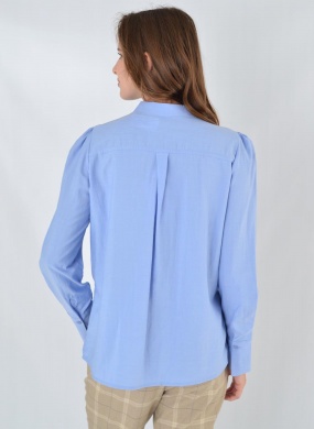 Blusa Gola com Z�per Gatos e Atos Azul - Foto 4
