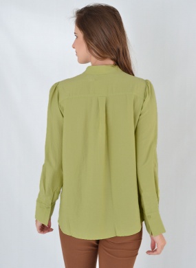 Blusa Gola com Z�per Gatos e Atos Verde - Foto 3
