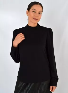 Blusa Viscose Mista Preta Gatos e Atos - Foto 1