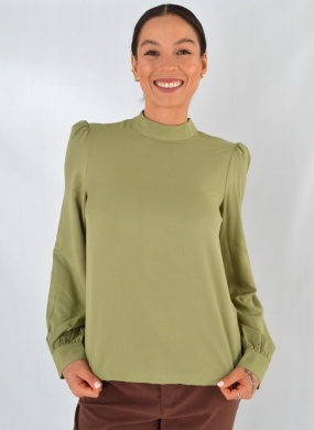 Blusa Viscose Mista Verde Gatos e Atos - Foto 4