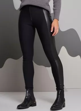Calça Legging Microgorgurinho Com Pu Preta Gatos e Atos - Foto 1