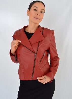 Jaqueta Couro Pelica Trappiche Cor Vermelho - Foto 2