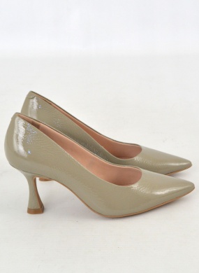 Scarpin Couro Gray Tabita - Foto 3