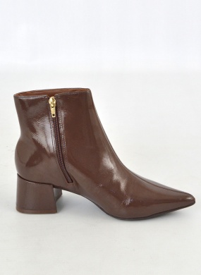 Bota Couro Caf� Tabita - Foto 4