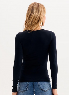 Blusa T�rmica Preta Flor de Lis - Foto 1
