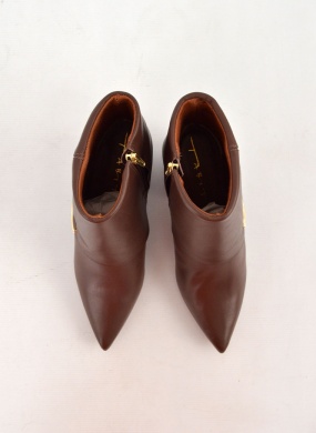 Bota Couro Cor Caf� Tabita - Foto 3