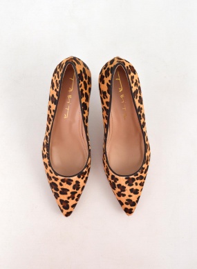 Scarpin Couro Pelo On�a Safari Tabita - Foto 2