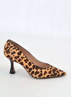 Scarpin Couro Pelo On�a Safari Tabita - Foto 3