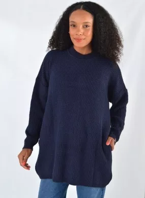 Blusão de Tricot Marinho Das Gurias - Foto 1