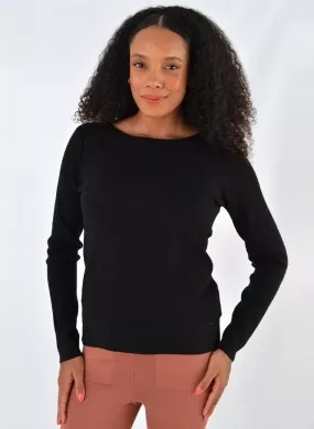 Blusa Tricot Preta Mishamna - Foto 1