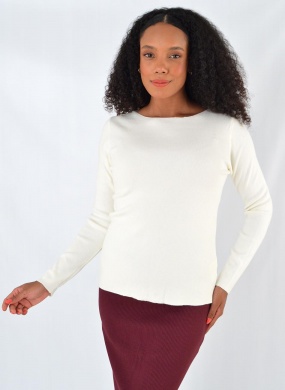 Blusa Tricot Off White Mishamna - Foto 1