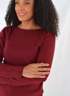 Blusa Tricot Vinho Mishamna - Foto 2
