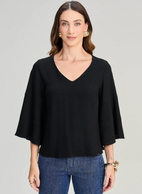 Blusa Viscose Cor Preta Tamanhos Grandes Scalon - Foto 1