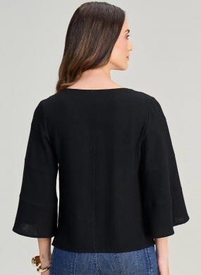 Blusa Viscose Cor Preta Tamanhos Grandes Scalon - Foto 2