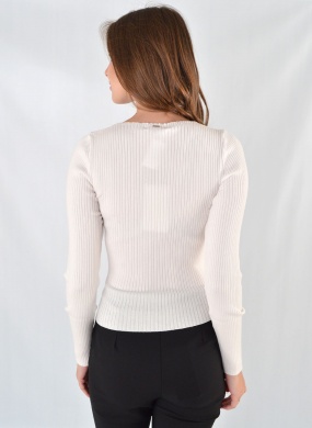 Blusa De Tricot Com Decote Assim�trico Lez a Lez - Foto 3