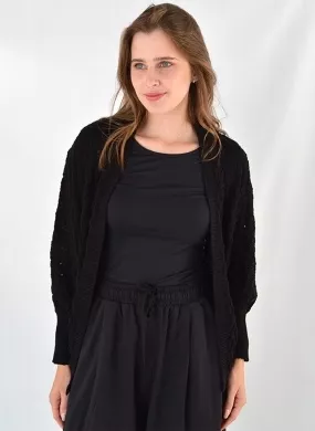 Kimono Em Tricot Preto Degli Uffizzi - Foto 1