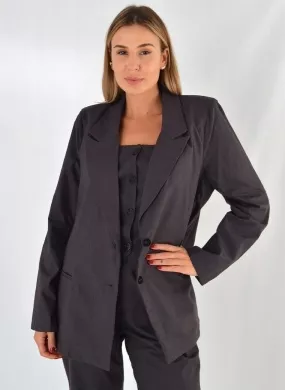 Blazer Alongado Titanio Bana Bana - Foto 1