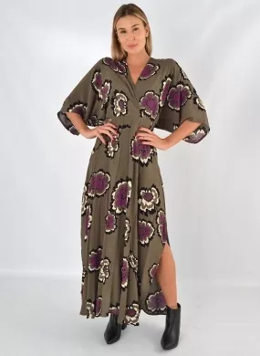 Vestido Crepe Estampa Carmem Cantão - Foto 1