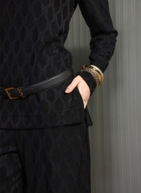 Conjunto Jacquard Preto Anah� - Foto 3