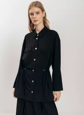 Parka Alongada Preta Lez a Lez - Foto 3