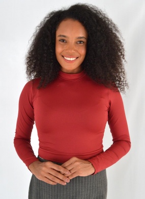 Cropped Coqueta Cor Bordo - Foto 1