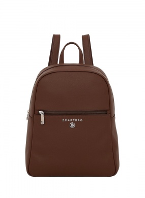 Mochila Grande de Couro Floater Cor Canela Smartbag - Foto 1