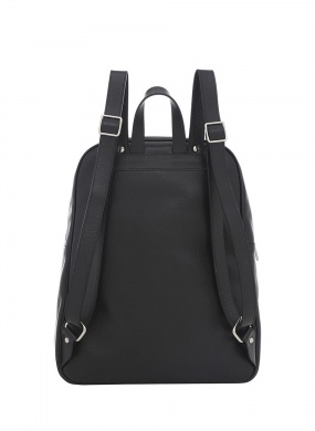 Mochila Grande de Couro Floater Cor Preta Smartbag - Foto 3