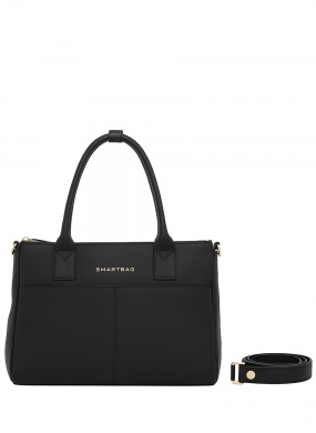 Bolsa Couro M�dia Cor Preta Smartbag - Foto 1