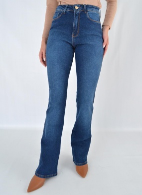 Cal�a Jeans Boot Cut Cintura Alta Lez a Lez - Foto 5