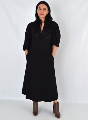 Conjunto Em Laise Preta Cant�o - Foto 1