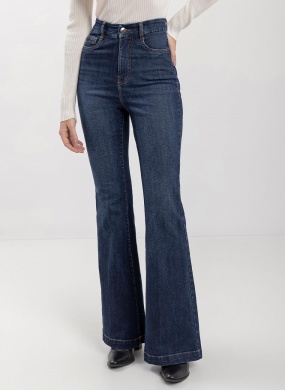 Cal�a Jeans Flare Com Cintura Alta E Tecnologia Contour Lez a Lez - Foto 2
