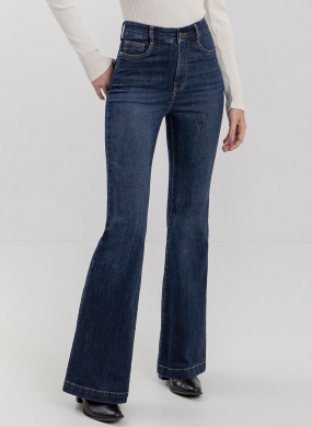 Cal�a Jeans Flare Com Cintura Alta E Tecnologia Contour Lez a Lez - Foto 3