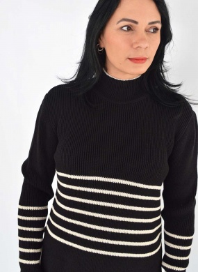 Blusa Tricot Preta Bana Bana  - Foto 2